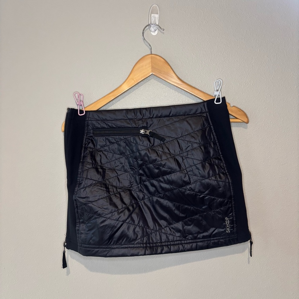 SKHOOP OF SCANDINAVIA Original Quilted Kari Mini Skirt‎ Bum Warmer Black Size XS